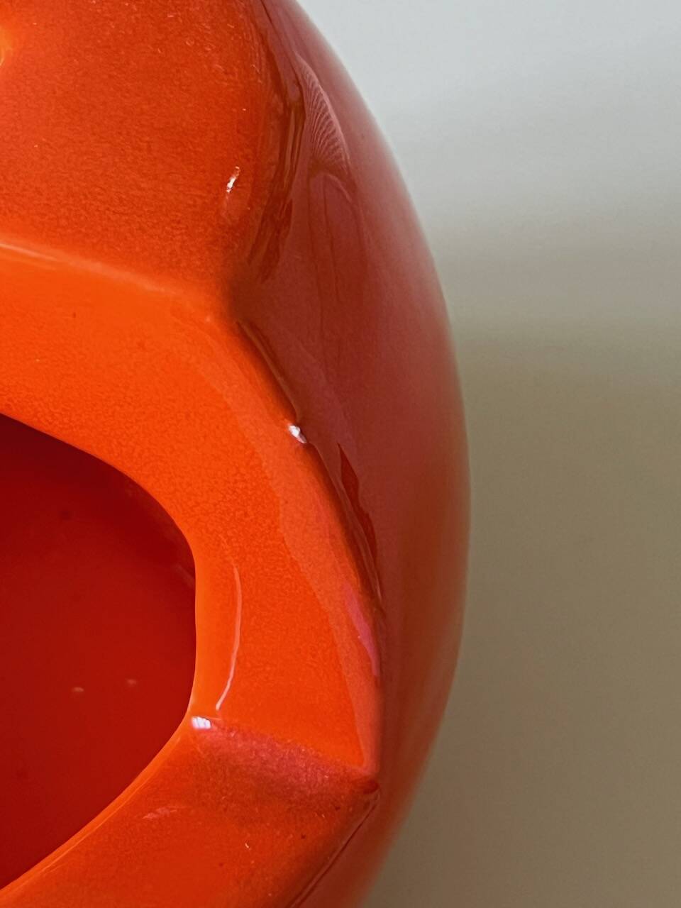 Vintage orange ashtray