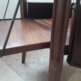 Empty table with bar flap