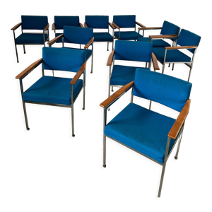 lot de 10 chaises vintage
