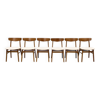 6 Scandinavian teak chairs