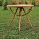 Round rattan coffee table