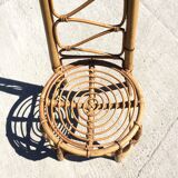 Chair with high back Wicker
