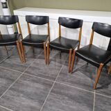 Set of 4 Scandinavian chairs, 1970s