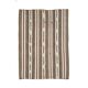 Vintage Turkish Oushak handmade wool cotton brown kilim area rug 166x230