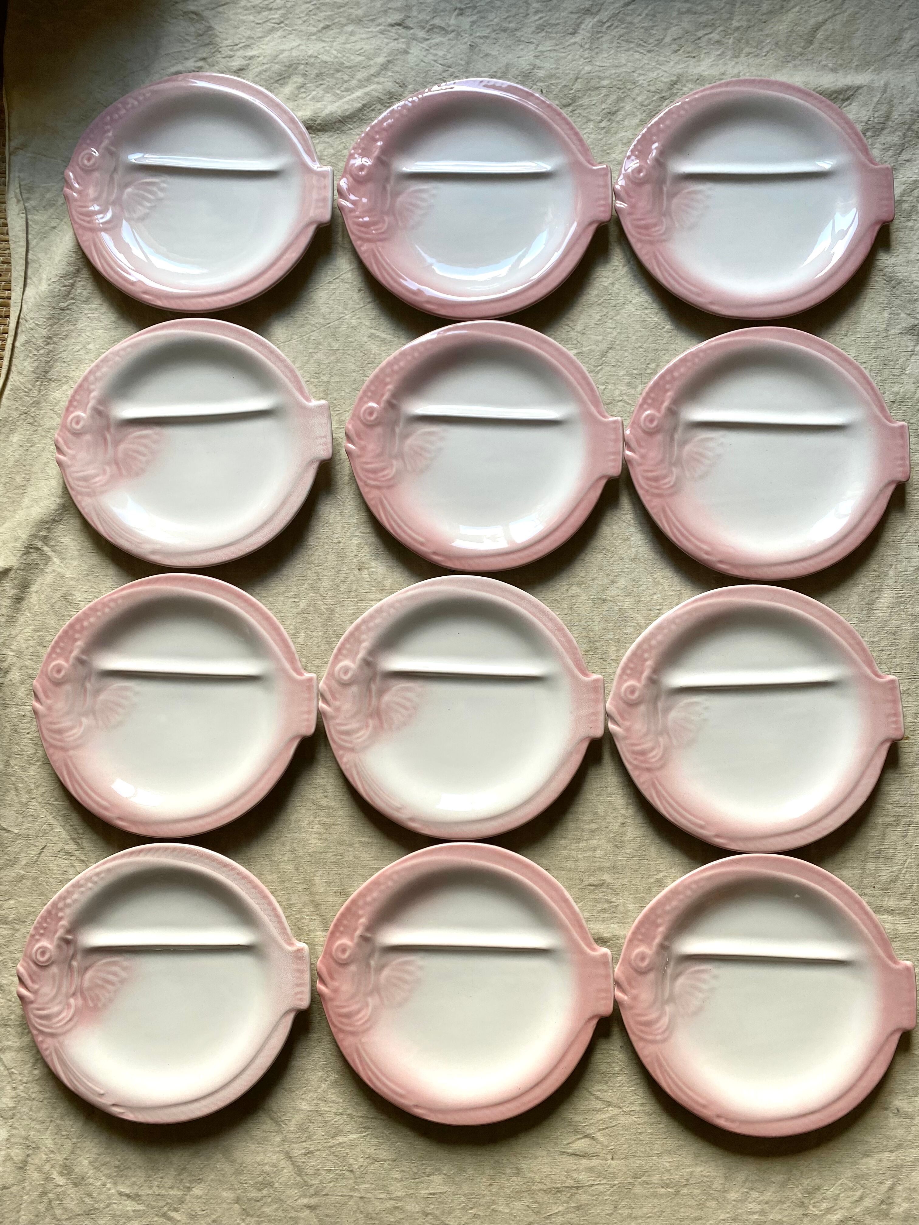 Fish plates and vintage Niderviller dish