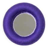 Purple round mirror