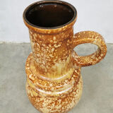 Vintage XL ceramic vase West Germany ‘Earth tones’