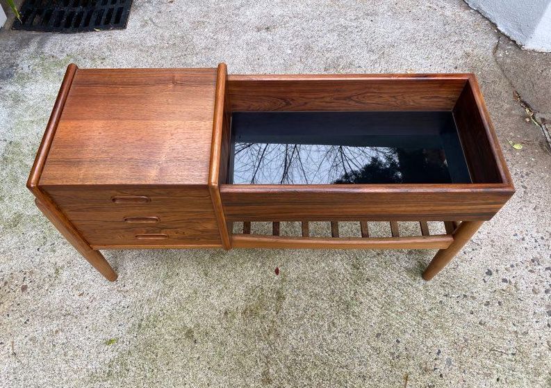 Vintage 50-year-year rosewood console
