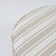 Vintage pouffe with stripes, ottoman style, footrest for armchair.