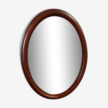 Miroir ovale ancien biseauté 60x80cm