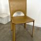 Lot 4 chairs all leather cream design 70s/80s Italy vintage