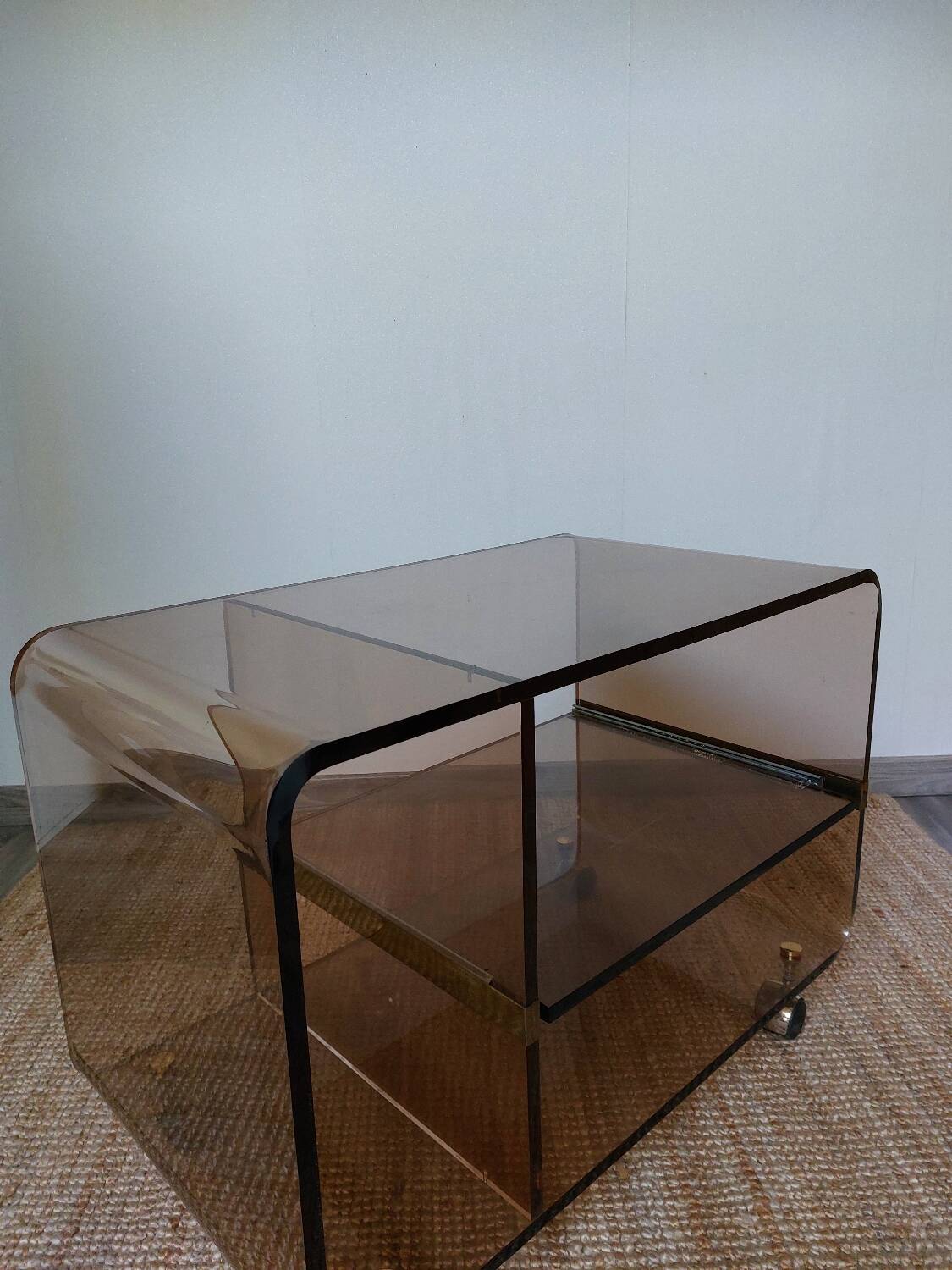 Table Michel Dumas plexiglas 1970