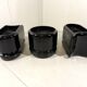 Luigi Colani set of 3 room dividing black planters 1970’s
