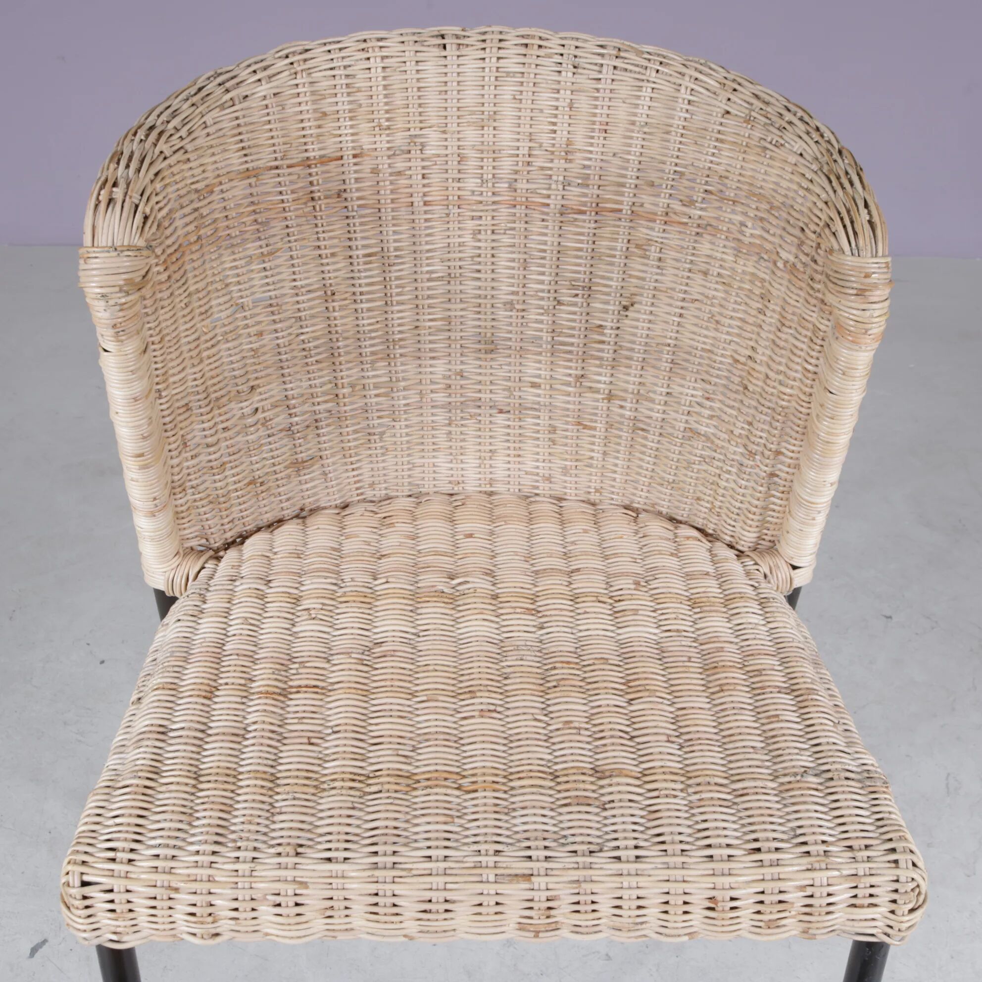 1950s set of 4 dining chairs from the Netherlands