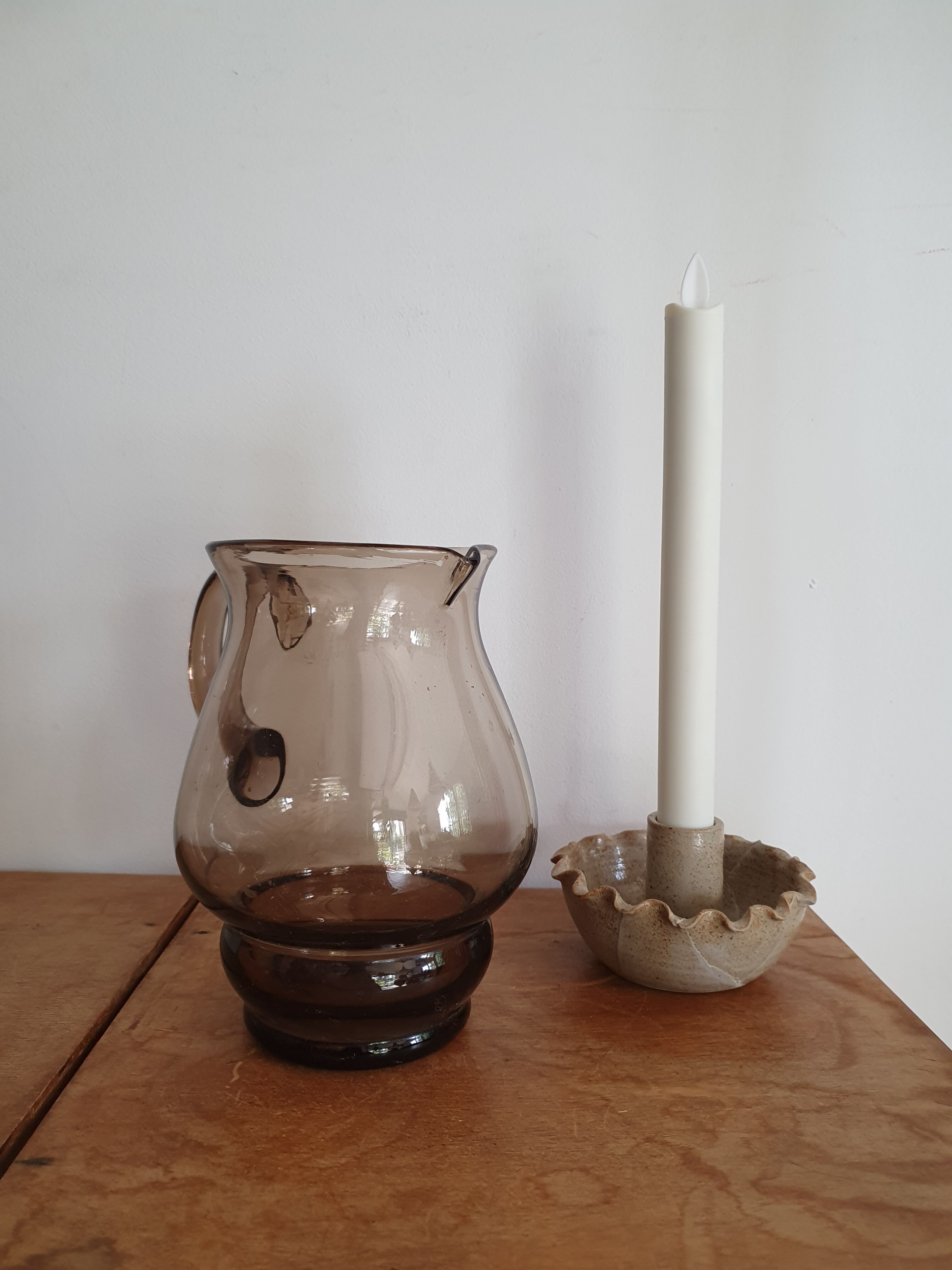 Smoked glass decanter