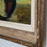 Huile sur bois  1957