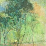 René Schlosser painting on canvas circa 1980