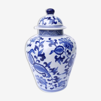 White vase - porcelain blue