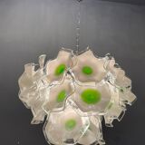 Italian murano glass disc chandelier, 1970s