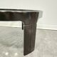 1970s Mid-Century Modern Black Coffee Table with Smoked Glass Top