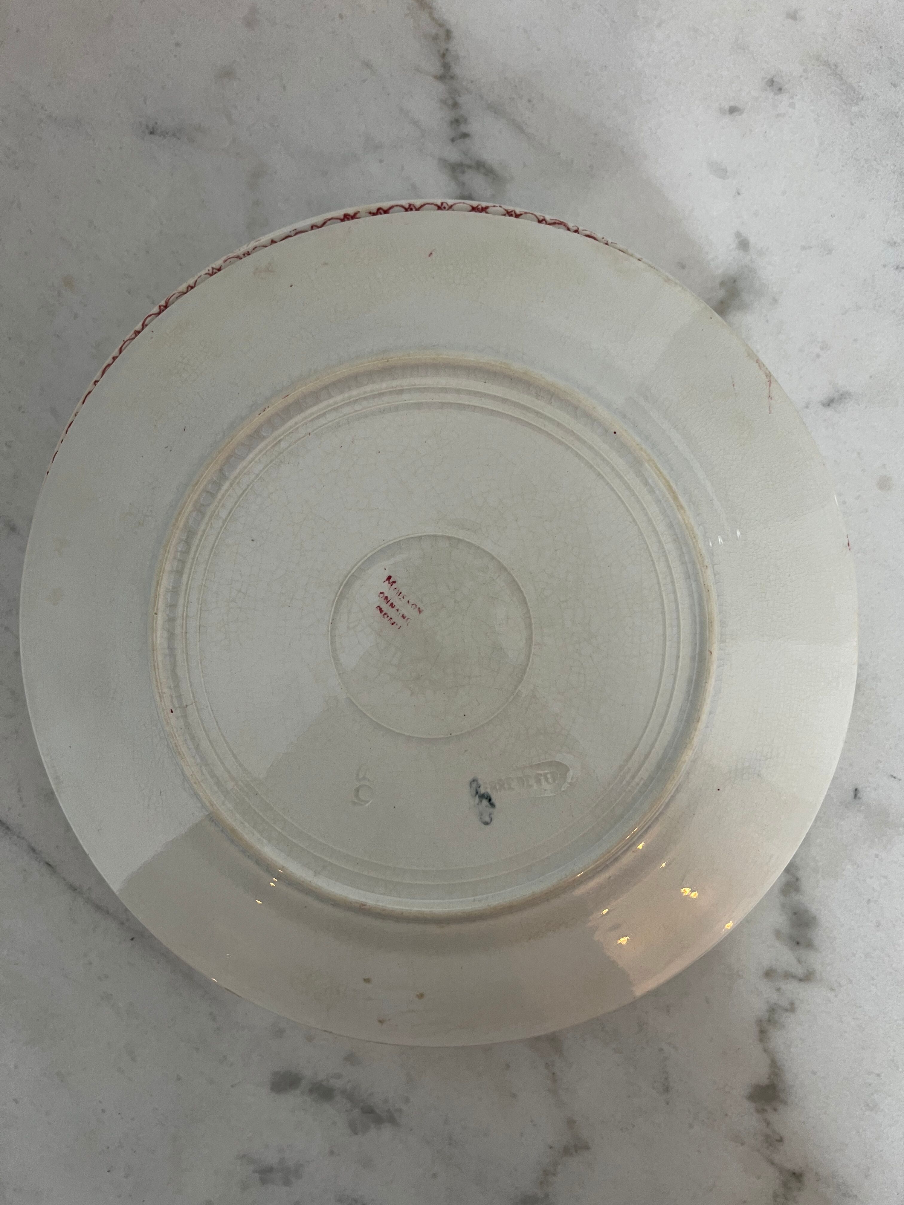Lot 4 flat plates Terre de Fer (state of use)