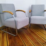 Pair of mücke melder fn 21 armchairs, vintage, 1930
