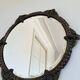 Vintage Italian Baroque Revival round wall mirror