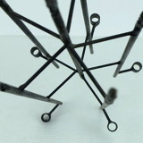 Vintage filigree mid century candleholder iron 60s