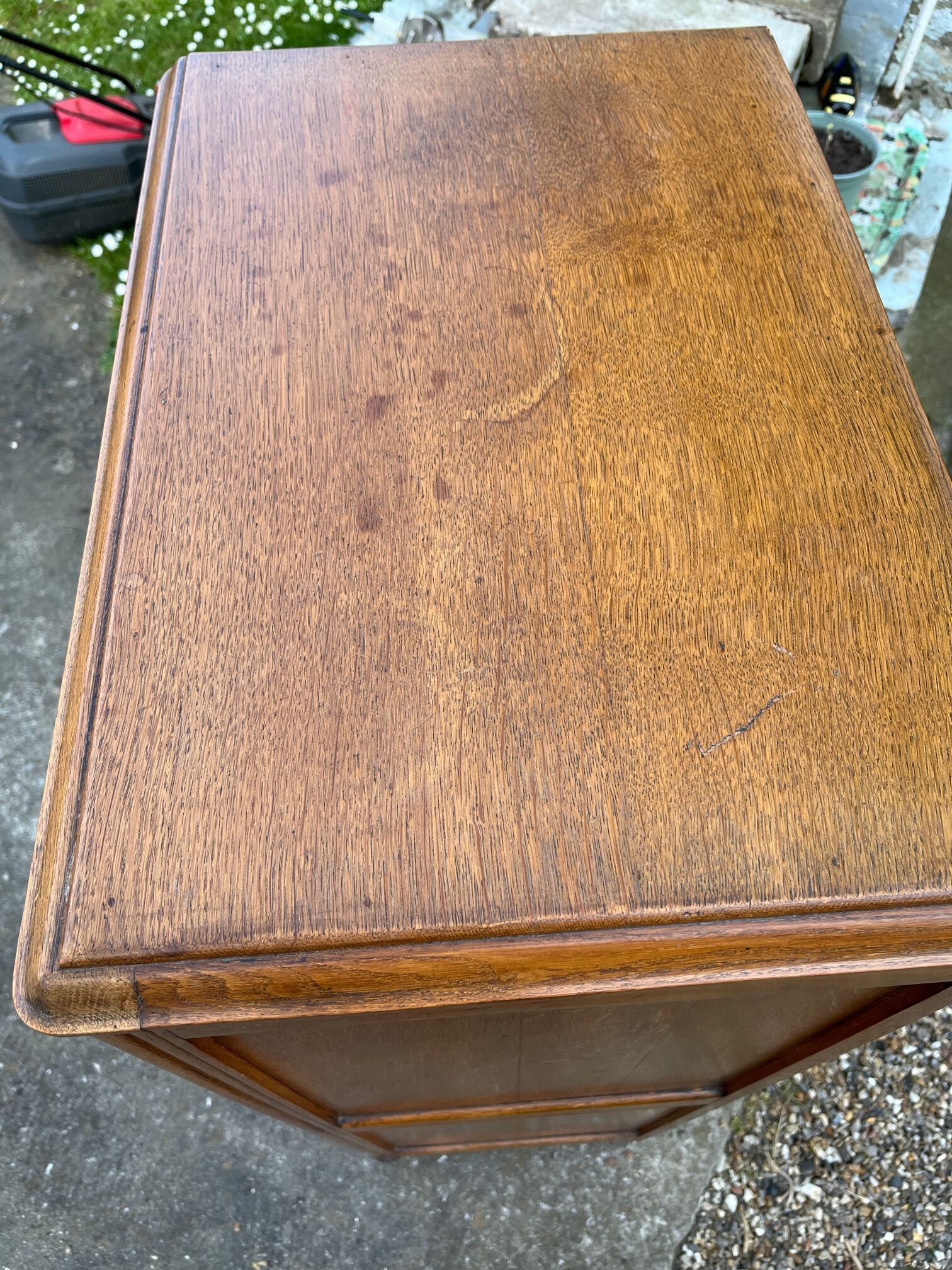 Art deco showcase cabinet year 30/40 3 shelves