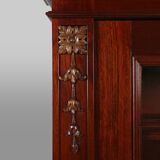 Exquisite Empire Style library cabinet with glass doors, Belgium, 1950s