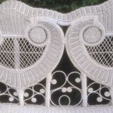 Vintage peacock rattan garden furniture