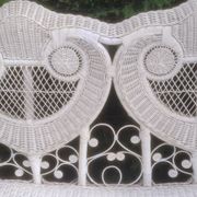 Vintage peacock rattan garden furniture