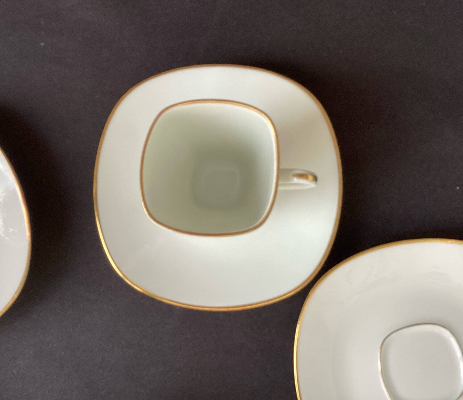 Cups and saucers fine porcelain Raynaud