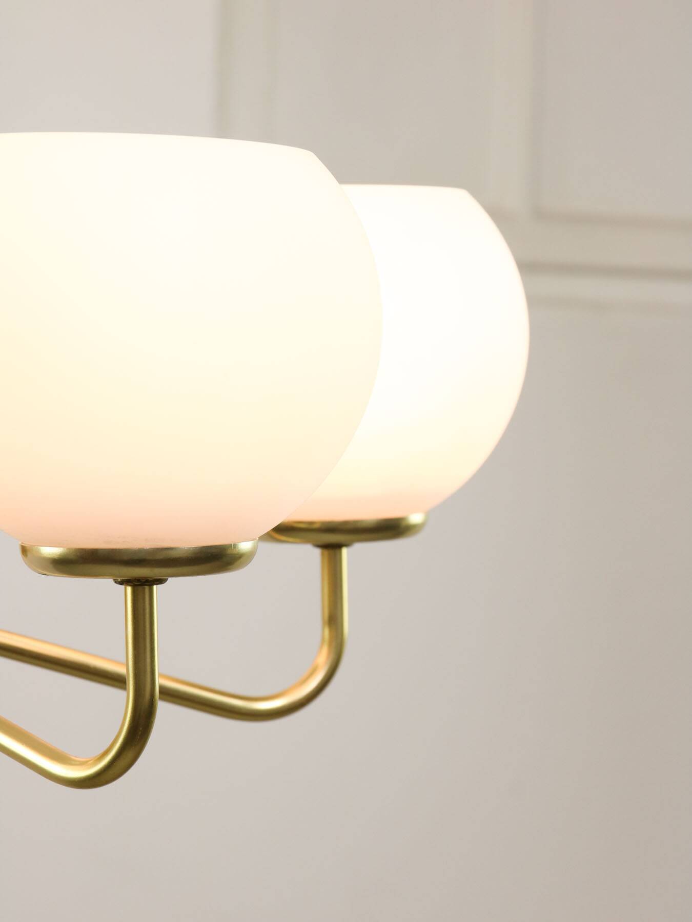 Mid-century Upward Sputnik Golden Chandelier, 60s