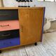 Meuble commode colorée années 60