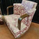 Pair of art deco armchairs