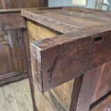 Antique solid oak chest