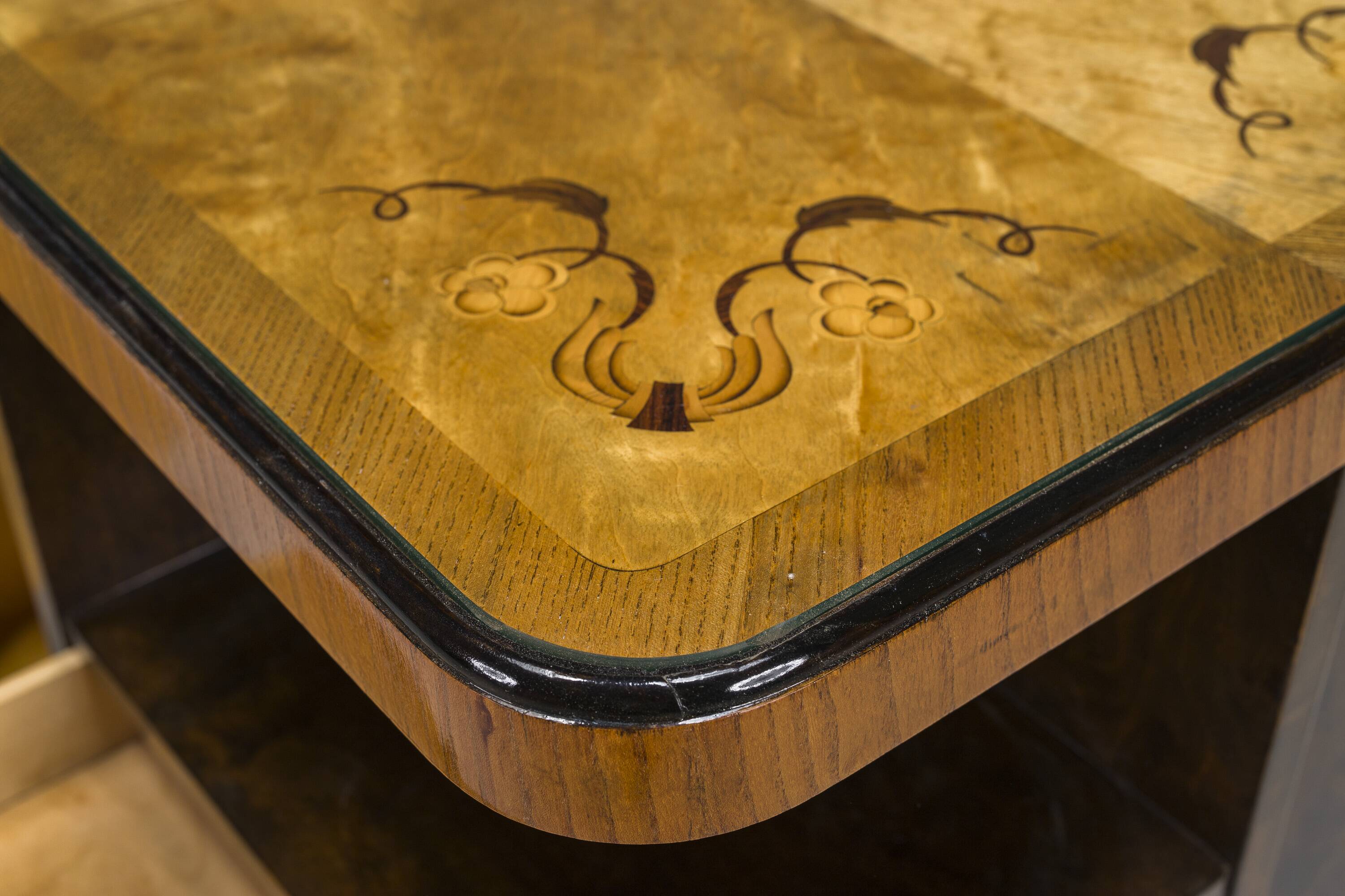 Art Deco Bar Cabinet with Inlays, 1930s