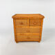 Vintage rattan chest of drawers 1970s