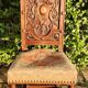Antique carved walnut chair