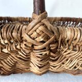 Wicker and hazel picking basket