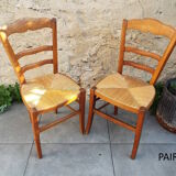 6 straw chairs