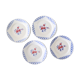 Set de 4 assiettes creuses Luneville, motif 'Henri', vintage français, authentique, rare, campagne