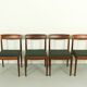 Wool and teak dining chairs by Lübke, 1960s, set of four