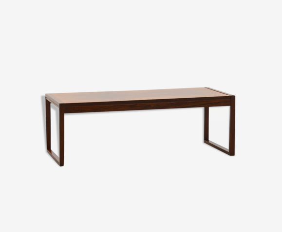 Table basse extensible en bois de rose des années 60