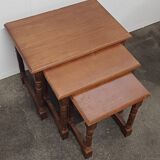 Wooden nesting tables