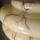 Art Deco lamp 1910 A 40 superb marbled glass shade, 43x23 electric ok, approx.