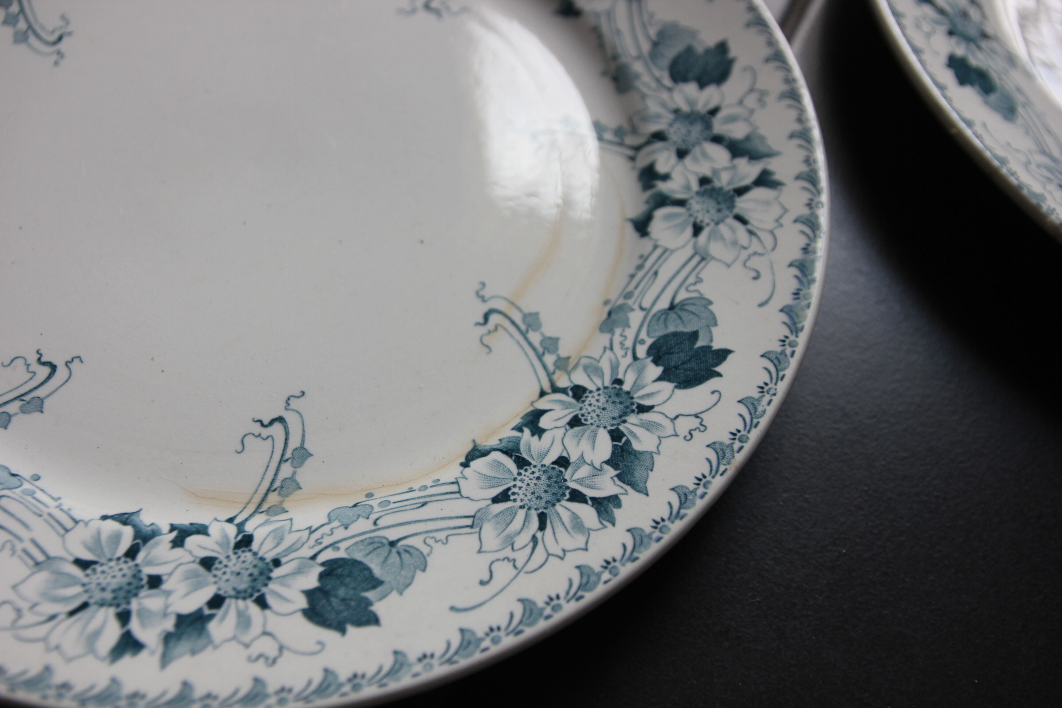 Lot de 6 assiettes terre de fer Lucien BFK