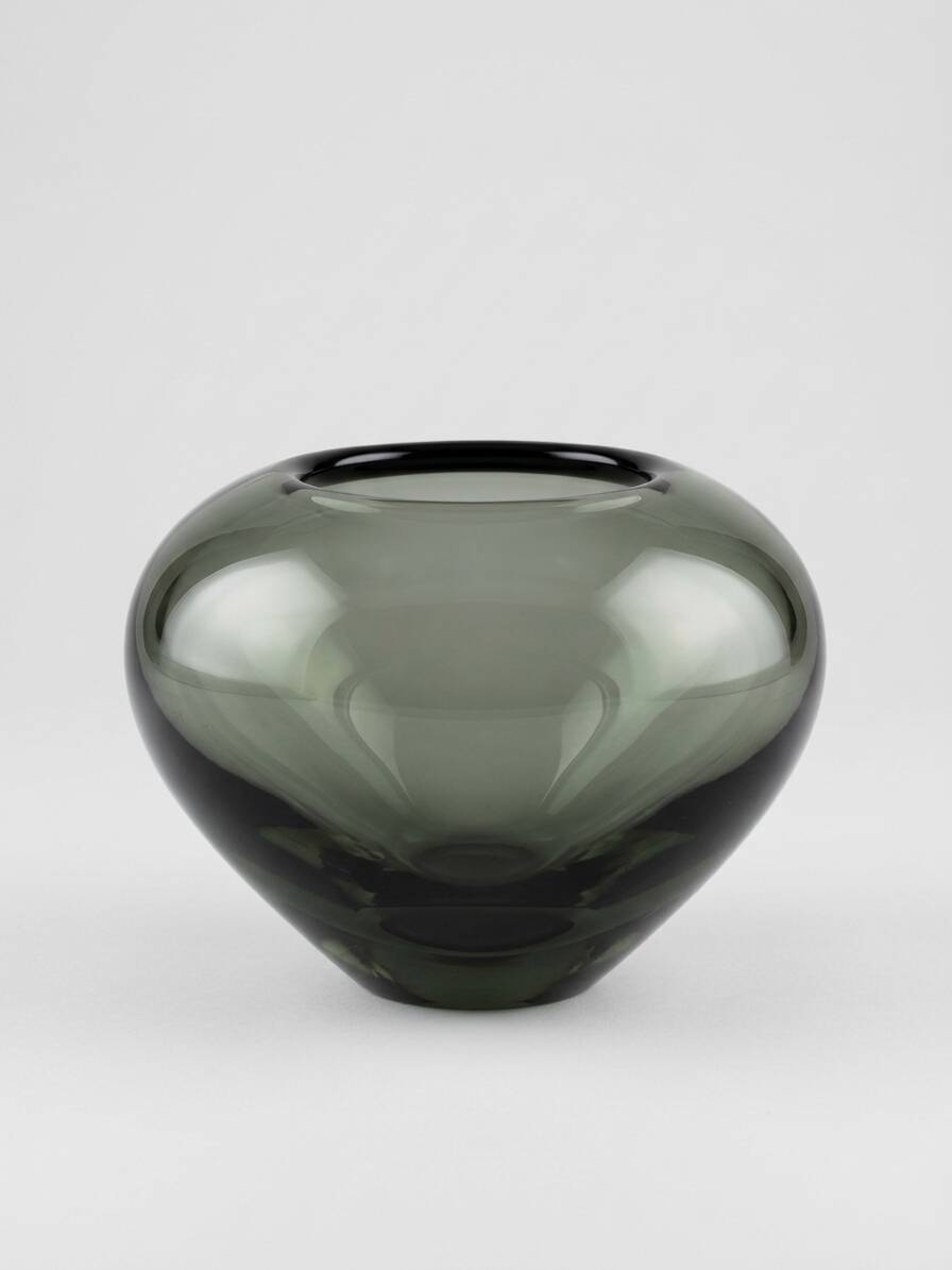 Danish Holmegaard blown glass vase
