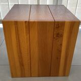 Vintage cube bedside table 1980 Maison Regain